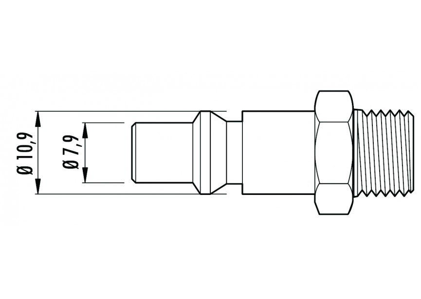 CONTIMAC ORION steeknippel (ARO 210) - binnendraad 1/4" (per 10 stuks)