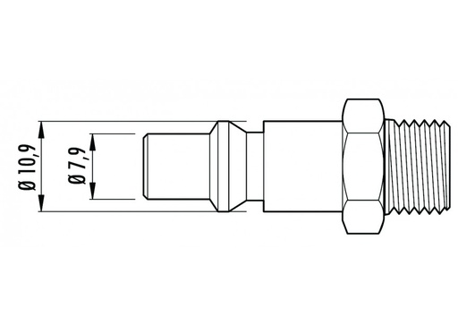 CONTIMAC ORION steeknippel (ARO 210) - binnendraad 1/4" (per 10 stuks)