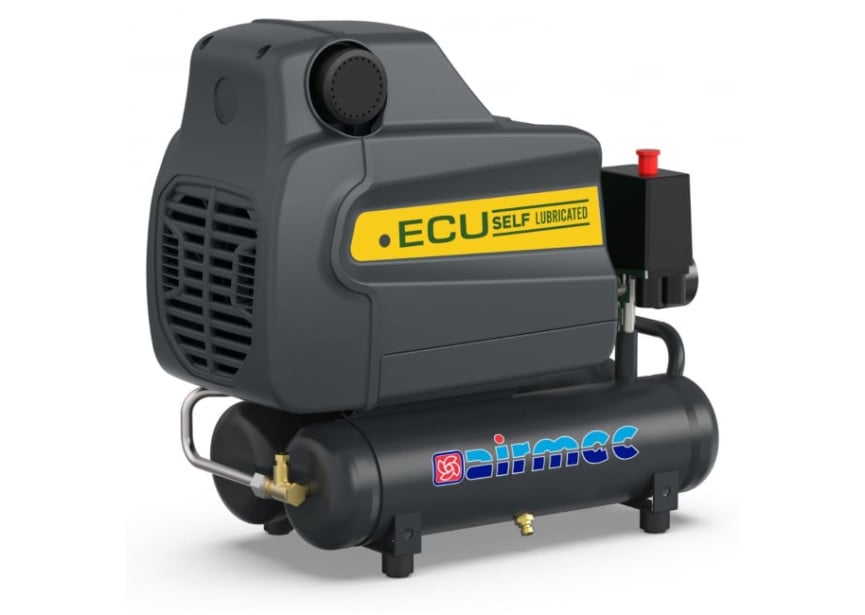 Airmec ECU XSS 228 zuigercompressor olievrij 230 V, 6 L, 8 bar