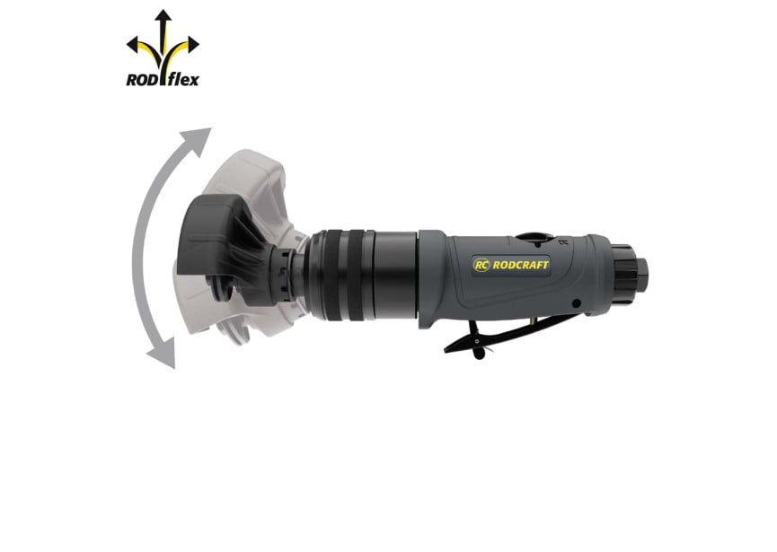 Rodcraft RC7199 | Pneumatische Hoekslijpmachine | Flexibele Kop 75mm