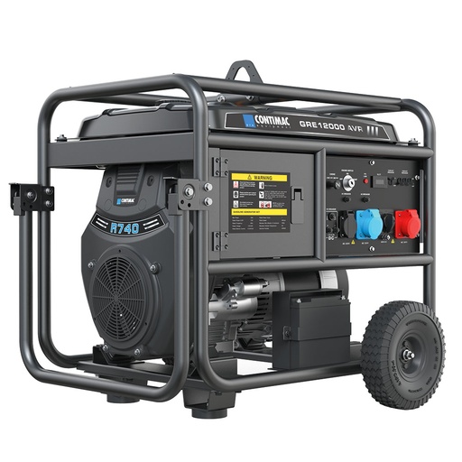 Contimac GRE 12000 AVR stroomgroep op benzine, 12 kW, 230/400 V, elektrische start