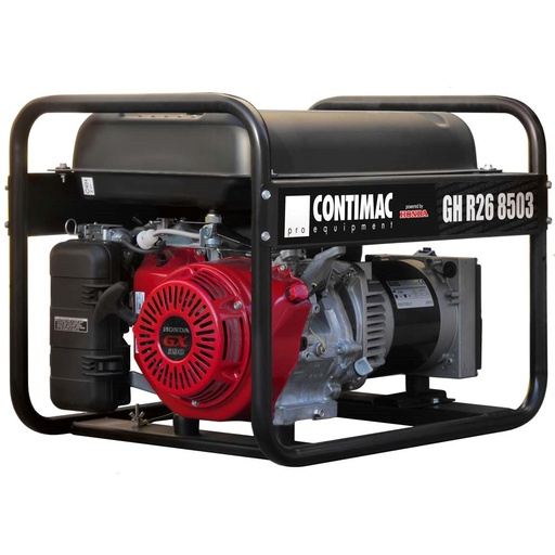 Contimac GH R26 8503 stroomgroep op benzine, Honda GX 390, 6,4 kW, 230/400 V