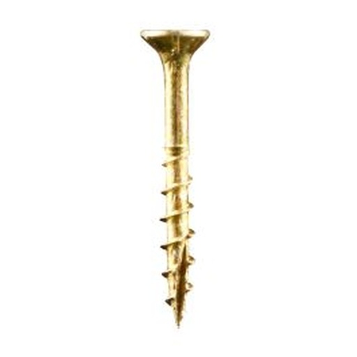 [61440272] Woodies Ultimate houtschroef Ø4,0 mm platverzonken Torx TX20 geelverzinkt (25 mm)