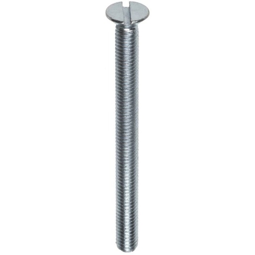 [41210400061] Steelies metaalschroef M4 platverzonken verzinkt (DIN 963) (6 mm)