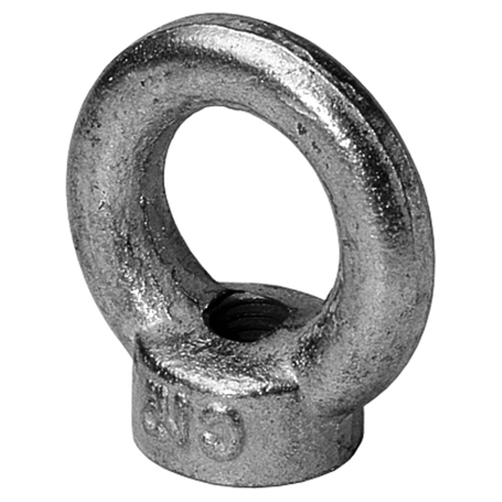 Steelies oogmoer M6–M36 verzinkt (DIN 582)