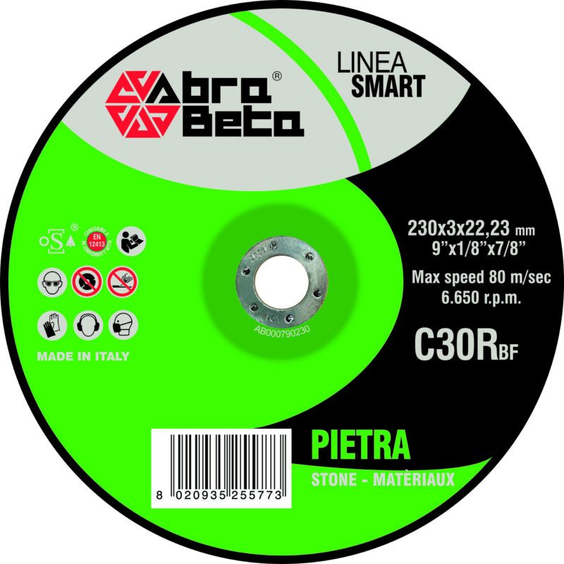 Abra Beta doorslijpschijf verdiept voor steen, marmer en beton (C30R)