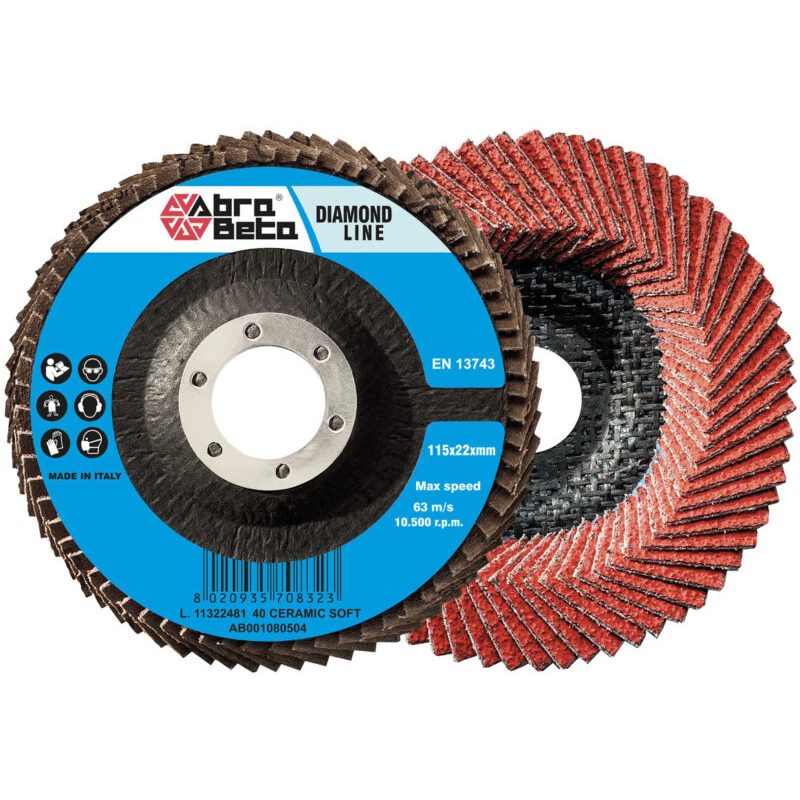 Abra Beta Diamond Soft lamellenschijf keramisch, vlak, glasvezel