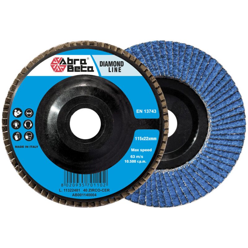 Abra Beta Diamond lamellenschijf zirkoon-keramisch, vlak, nylon