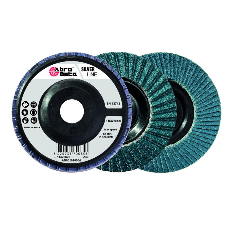 Abra Beta Silver lamellenschijf zirkoon, vlak, nylon