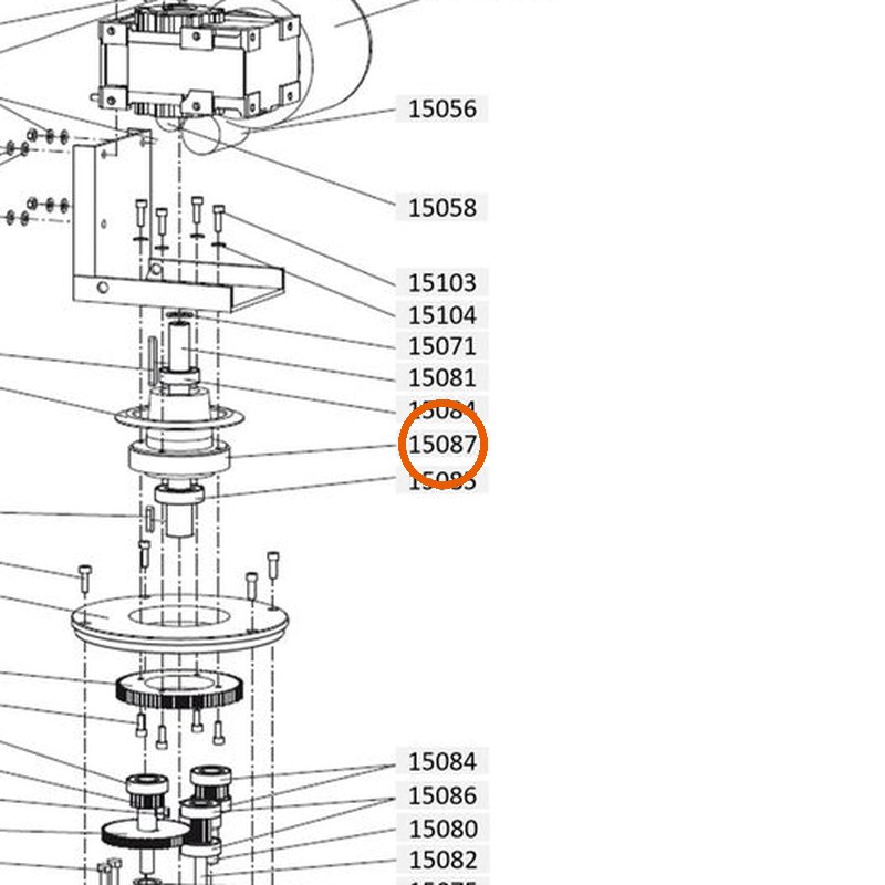 Collomix lagerflens voor XM 2-650 en XM 3-900