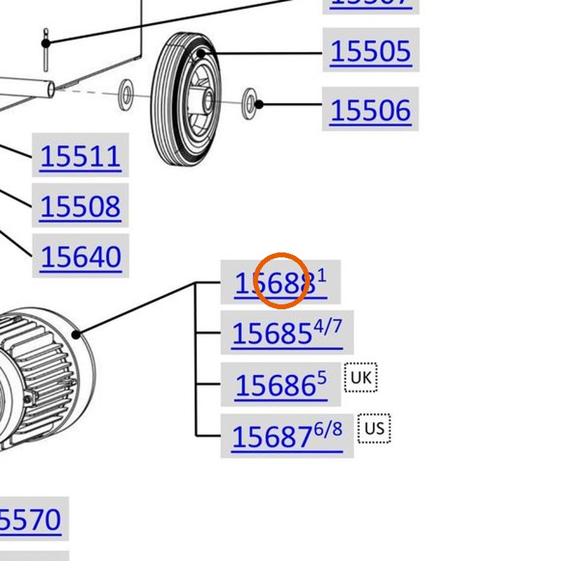 Collomix motor 230 V 50 Hz met wormwielkast voor AOX 650, AOX-S en POX-S (60456)