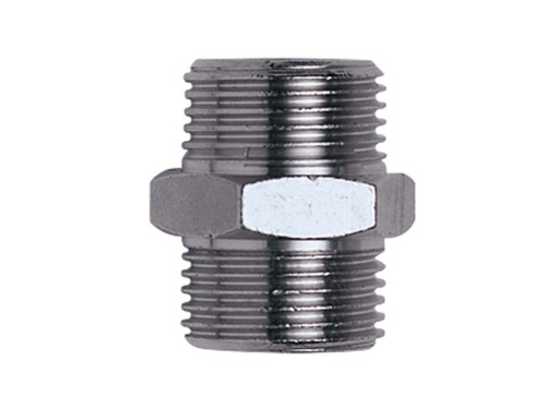Contimac dubbelnippel 2 x 1/2" buitendraad (per 10 stuks)