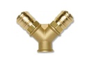 Contimac 2-weg verdeelstuk Euro, 3/8" binnendraad, messing