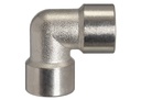 GAV knie 90°, 2 x 1/2" binnendraad, messing verzinkt