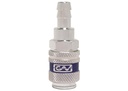 Contimac universele snelkoppeling met slangpilaar 6 mm, gehard staal